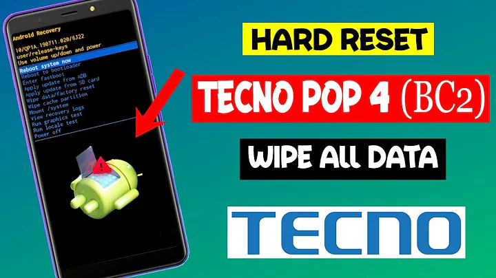 Hard Reset TECNO POP 4 | Factory reset tecno BC2 + Fix no command 2021