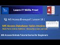 MS Access 2019 Sinhala Tutorial - Lesson 18 - Main Form Link to Subform | Gmjc Academy