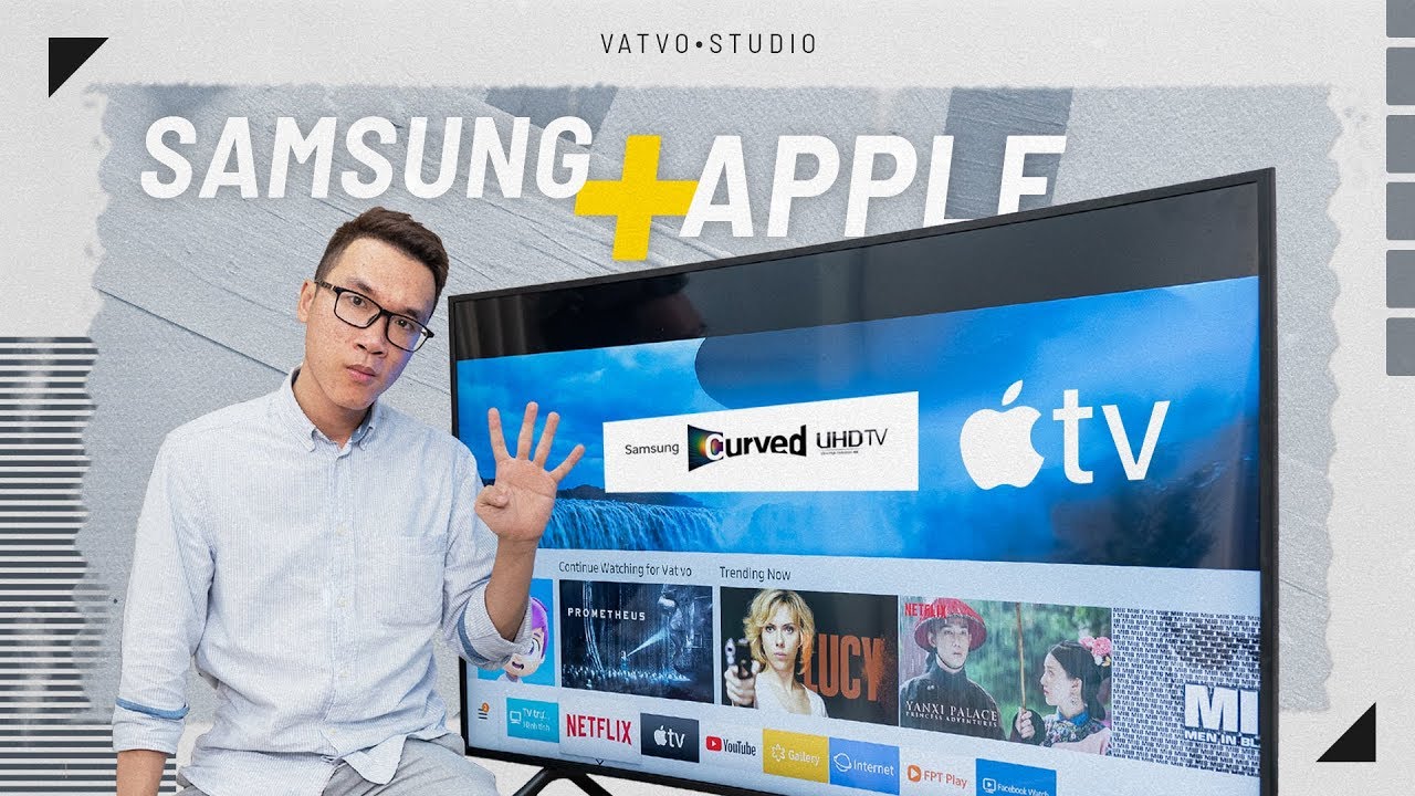 TV Samsung màn hình cong 4K: tích hợp AirPlay 2