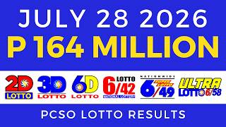 Lotto Result Today 9PM July 28 2026 PCSO
