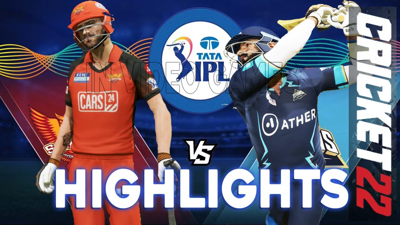 𝘀𝗿𝗵 𝘃𝘀 𝗴𝘁 - Sunrisers Hyderabad vs Gujarat Titans Match Highlights IPL 15 Cricket 22