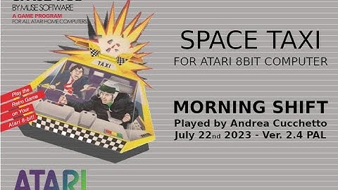 Space Taxi for Atari 8 Bit - Morning Shift - PAL