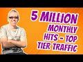 Free Top Tier Traffic - 5 Million monthly Hits