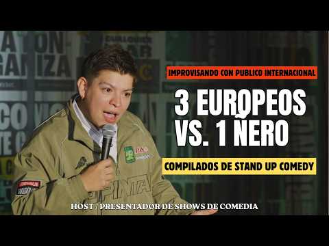 3 EUROPEOS vs. 1 ÑERO - Diego Martinez - Stand Up Comedy (Colombia)