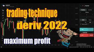 Secret trading technique deriv.com 2022 || 100% maximum profit | king trader