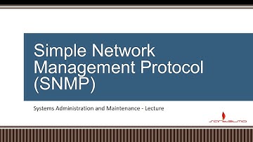 Lecture 11   Simple Network Management Protocol