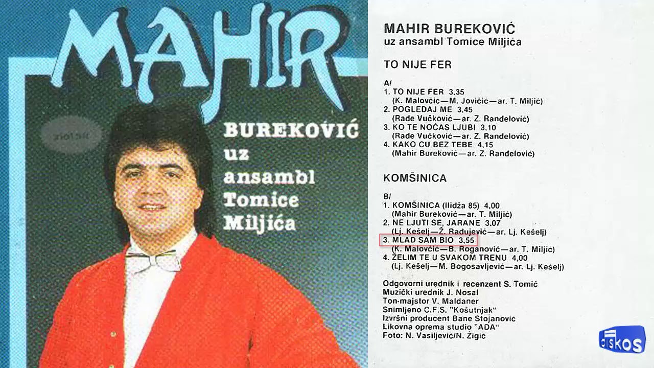 Mahir Burekovic - Mlad sam bio - (Audio 1986)