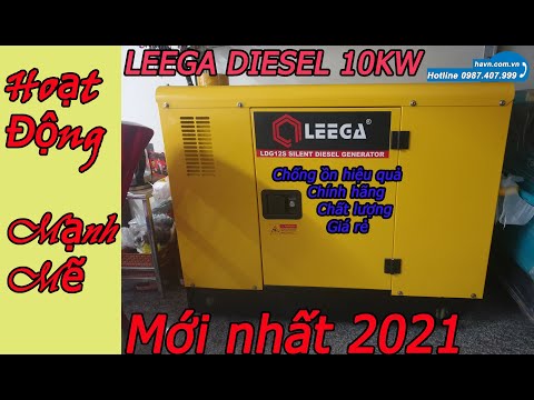 Video Máy Phát Điện Chạy Dầu 10Kw LEEGA LDG12S - youtube