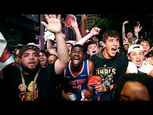 New York sokaklara döküldü: Knicks 1973'ten beri ilk NBA