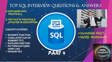 MOST ASKED TOP SQL INTERVIEW QUESTIONS WITH ANSWERS - PART4