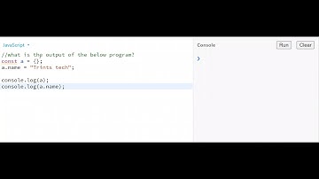 Program 10 Const object mutation | JS Interview Questions |  Object mutation