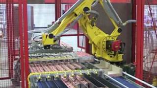 Robotic tray loader for sleeved cups