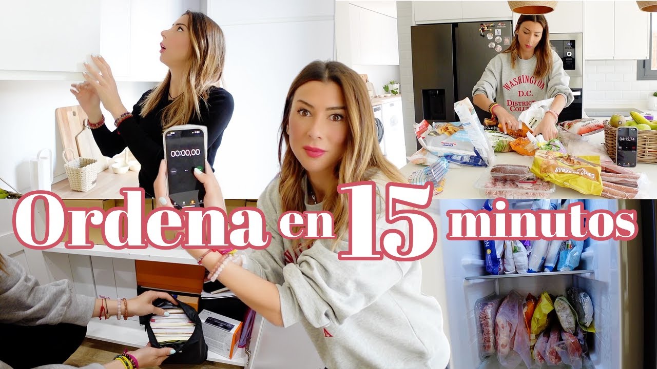 5 ESPACIOS de CASA que puedes ORDENAR y LIMPIAR en MENOS de 15 Minutos