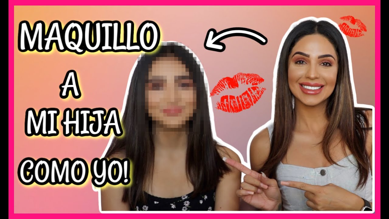 MAQUILLO A MI HIJA AUBREY IGUAL A MI 😲MI ESPOSO REACCIONA AL RESULTADO FINAL!🤩
