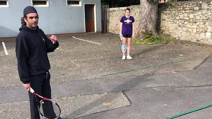 Julie Byrne & Conor Gannon demonstrate volley drills