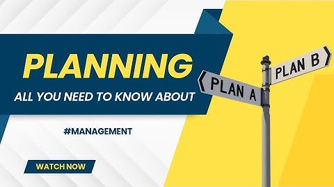All You Need to Know About #Planning