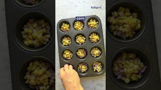 Shake and bake ham and corn quiches