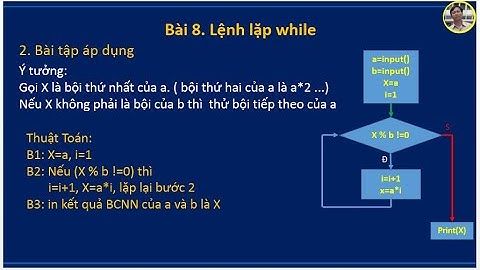 [Lập trình Python] Bài 8 Lệnh lặp While