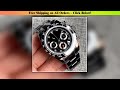 Fashion 39mm Quartz Chronograph PVD Black Case Sapphire Crystal Men Watch VK63 Movement Diamond