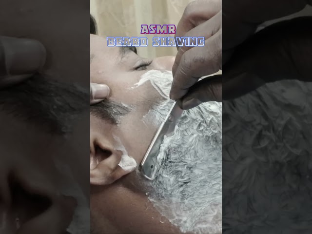 ASMR Beard Shaving | Indian Old School Style Shaving With Straight Razor  #moralofasmr #shaving
