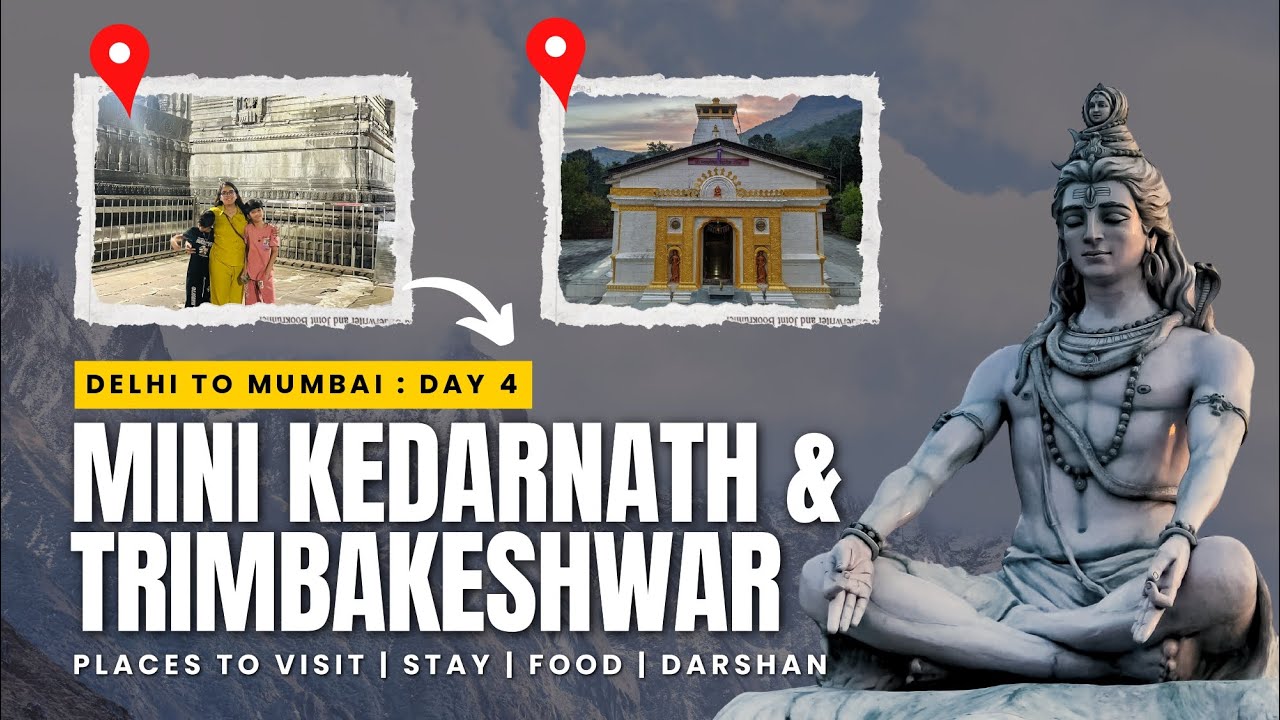 Delhi to Mumbai road trip | Trimbakeshwar | Mini Kadarnath | Škoda kylaq 5500 km road trip day 4