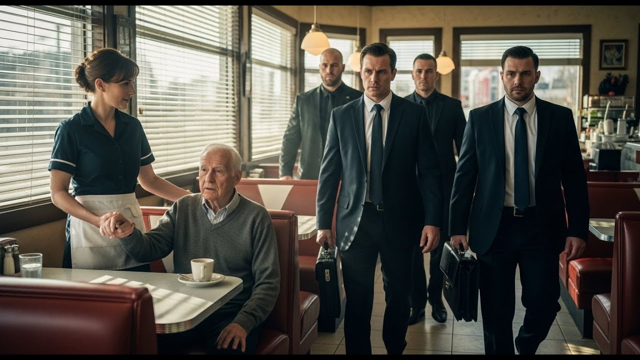 Официантка каждое утро помогала старику, пока не пришли его адвокаты с четырьмя телохранителями