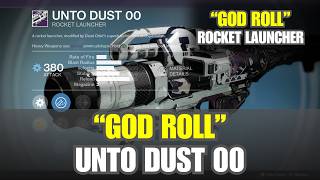 GOD ROLL UNTO DUST 00 Rocket Launcher [Destiny 1]