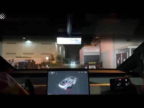 Test-driving the new Tesla Cybertruck | Tesla pickup truck