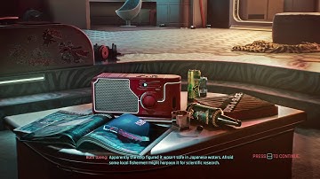 Cyberpunk 2077 Menu and Loading Screen