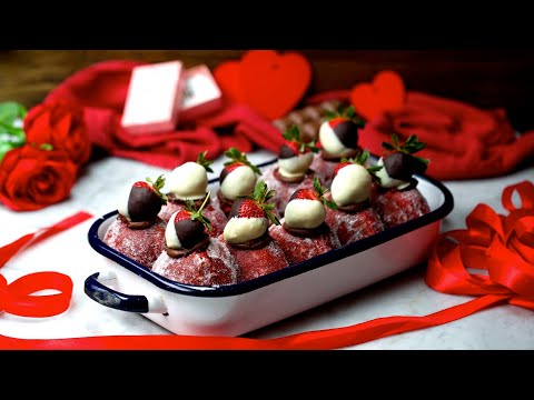 Chocolate Strawberry Valentine39s Day Donuts Recipe