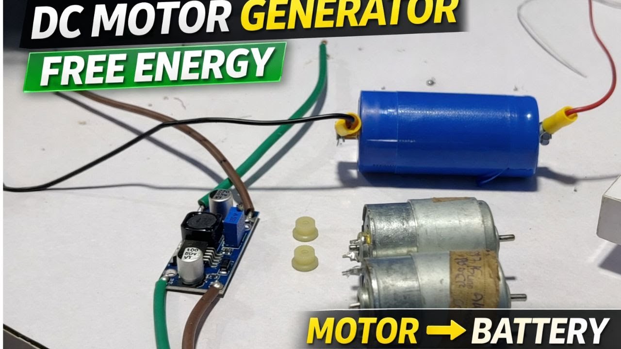 DC Motor se Battery Charge | DIY Electronics Experiment