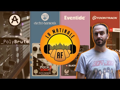 Arturia PolyBrute, Electro-Harmonix PitchFork+, Eventide Blackhole, Toontrack EZB Classic Rock !