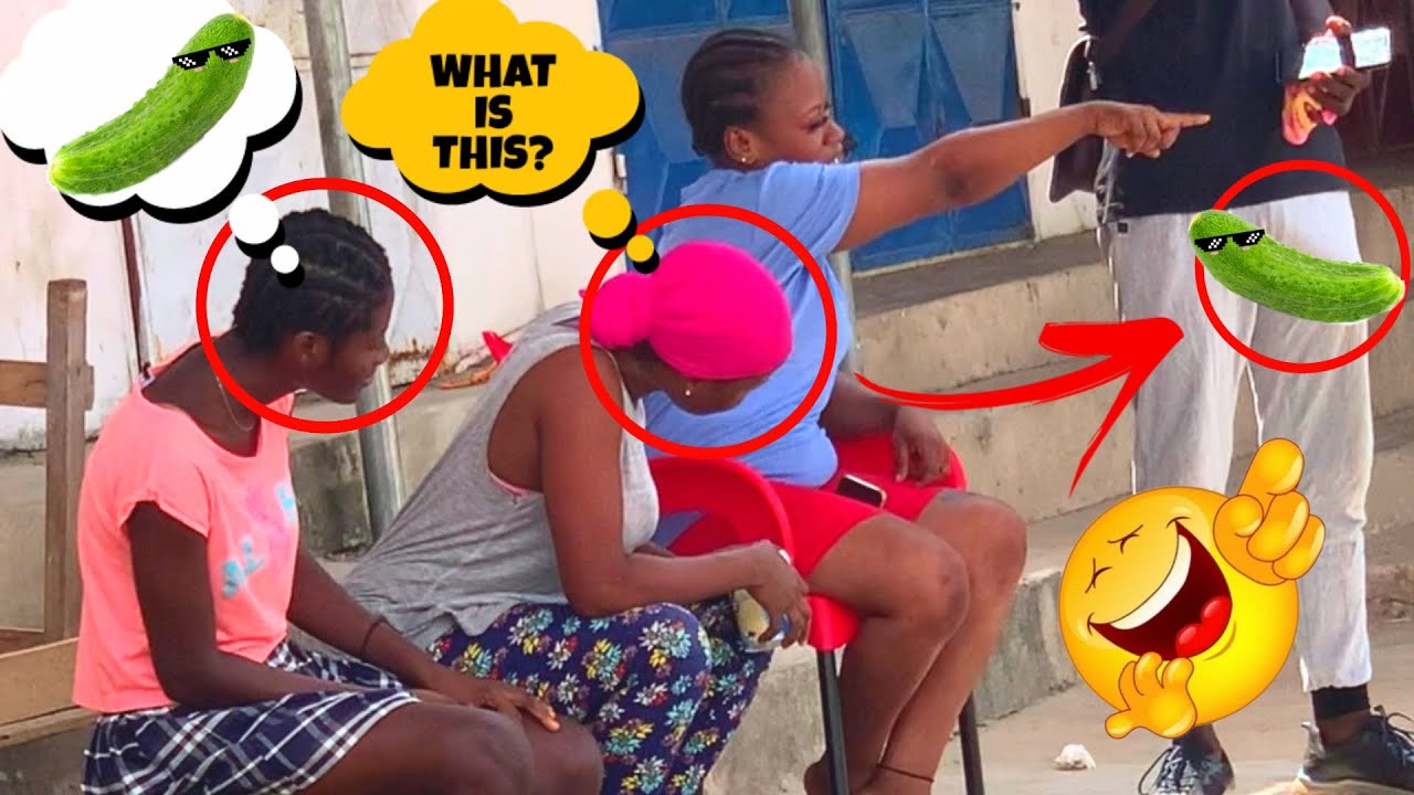 😂😂😂CUCUMBER PRANK IN MY NEIGHBOURHOOD. FUNNY REACTIONS 🤣. YouTube