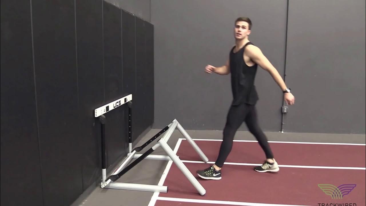 HOW TO HURDLE Wall Drills Lead Leg Right YouTube