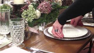 Farmhouse decorating | Thanksgiving table on a budget | How to set the table