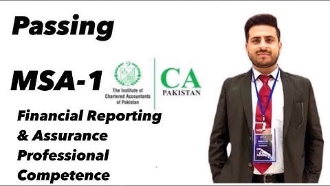 Passing MSA-1 | CA Afaq | #ICAP #CA #AfaqACA #MSA