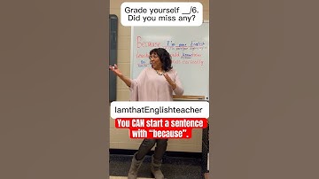 Can you start a sentence with because? Yes, you can.  #grammareducator
