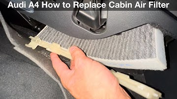2020 Audi A4 How to change the cabin air filter