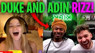 Adin Ross and Duke Dennis RIZZ GIRLS UP ON MONKEY!