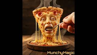 “Feeding Cheesy Pizza Slice 🍕🧀😂 | Fun & Satisfying Food Moments #Shorts”