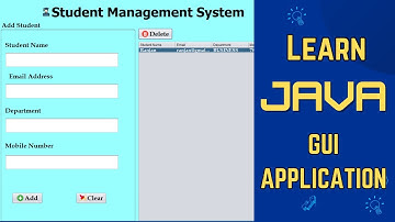 Master Student Management with Java SwingGUI