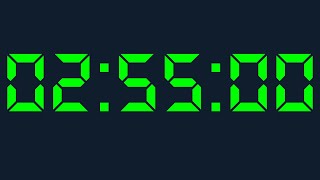 2 hour 55 minutes Timer Digital Countdown Digital
