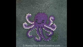 Bead Embroidery Class: Inky the Octopus Kit Available