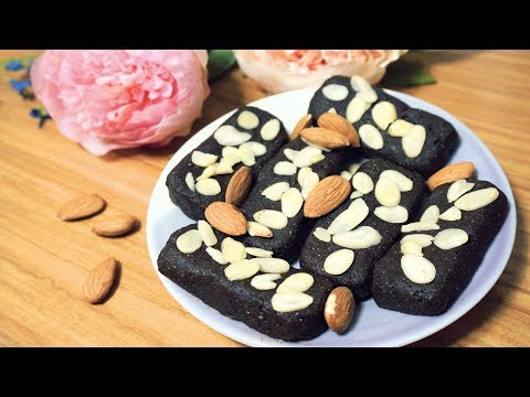 Chocolate-Almond Energy Bars (Vegan, Low-Fat)