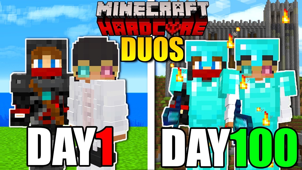 The PERFECT START In Minecraft Hardcore DUOS - YouTube