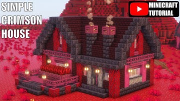 Minecraft How to build Simple Nether House Tutorial