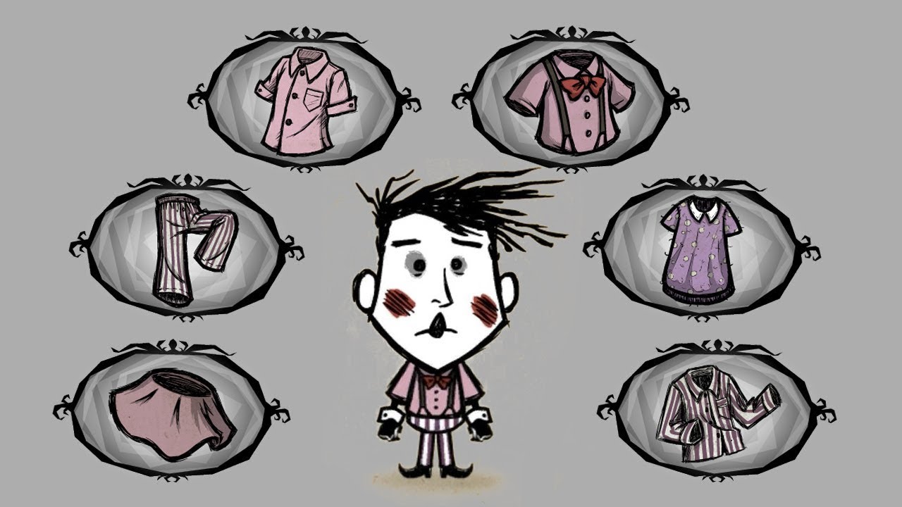 Pink Panther: All pink skirts, pants & shirts skins [Don't Starve Together Sets]