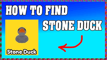 HOW TO FIND STONE DUCK in FIND THE DUCKS ROBLOX ! 🦆