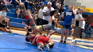 Logan King vs Giovanni Ciranni 2025 Delaware Freestyle/Greco State Championships USA Wrestling