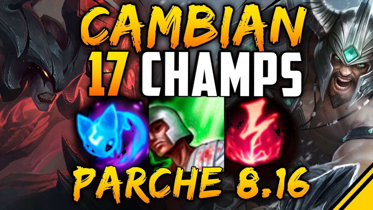 league of legends champions CAMBIAN 17 CAMPEONES y NUEVO MODO - Parche 8.16 | Noticias LoL
